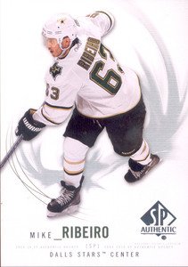 2009-10 UD SP Authentic # 56 - Mike Ribeiro - Dallas Stars