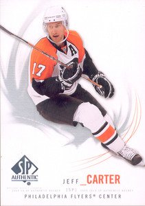 2009-10 UD SP Authentic # 55 - Jeff Carter - Philadelphia Flyers