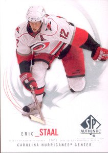 2009-10 UD SP Authentic # 22 - Eric Staal - Carolina Hurricanes