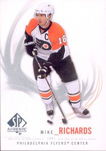 2009-10 UD SP Authentic # 18 - Mike Richards - Philadelphia Flyers
