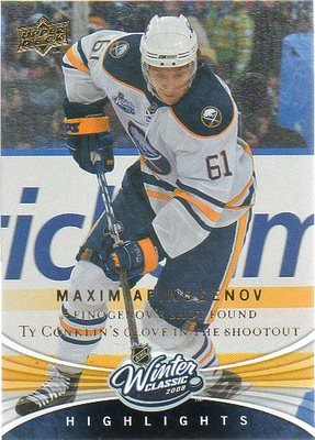 2008-09 Upper Deck - Winter Classics #WC12 - Maxim Afinogenov - Buffalo Sabres