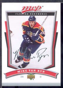 2007-08 UD MVP #196 - Mike Van Ryn - Florida Panthers
