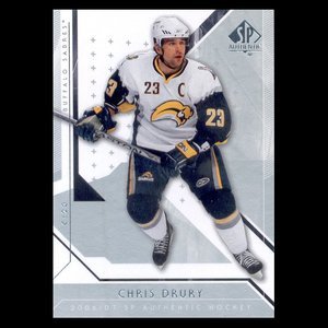 2006-07 SP Authentic # 90 - Chris Drury - Buffalo Sabres