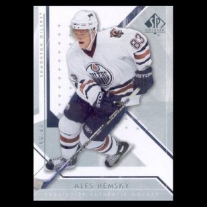 2006-07 SP Authentic # 62 - Ales Hemsky - Edmonton Oilers