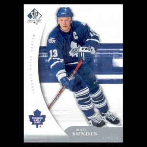 2005-06 UD SP Authentic # 93 - Mats Sundin - Toronto Maple Leafs