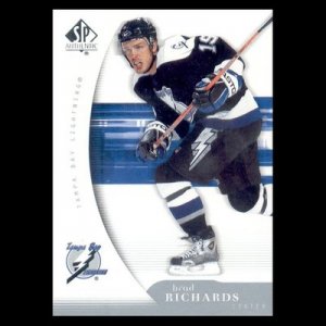 2005-06 UD SP Authentic # 90 - Brad Richards - Tampa Bay Lightning