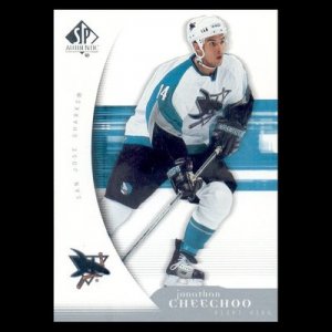2005-06 UD SP Authentic # 82 - Jonathan Cheechoo - San Jose Sharks