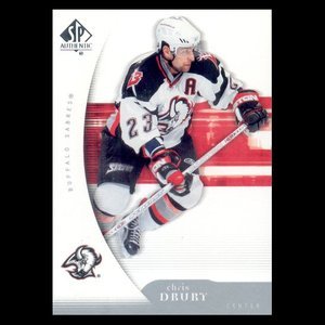 2005-06 UD SP Authentic # 13 - Chris Drury - Buffalo Sabres