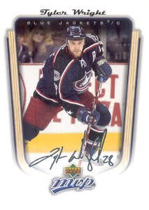 2005-06 UD MVP # 117 - Tyler Wright - Columbus Blue Jackets