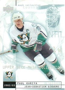 2002-03 Upper Deck Mask Collection # 2 - Paul Kariya - Anaheim Ducks