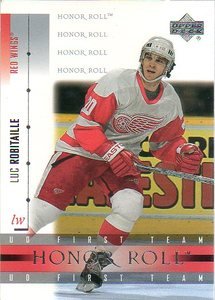 2001-02 UD Honor Roll # 7 - Luc Robitaille - Detroit Red Wings