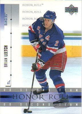 2001-02 UD Honor Roll # 17 - Brian Leetch - New York Rangers