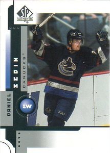 2001-02 SP Authentic # 86 - Daniel Sedin - Vancouver Canucks