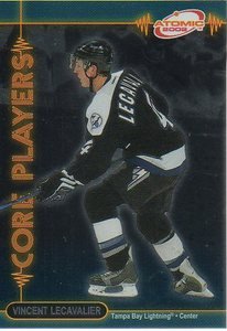 2001-02 Pacific Atomic - Core Players  # 18 - Vincent Lecavalier - Tampa Bay Lig