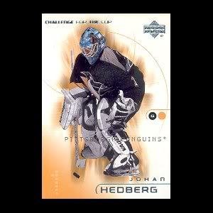 2001-02 Challenge for the Cup # 69 - Johan Hedberg - Pittsburgh Penguins