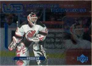 1999-00 Upper Deck - Ultimate Defense #UD9 - Martin Brodeur - New Jersey Devils