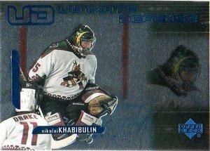 1999-00 Upper Deck - Ultimate Defense #UD8 - Nikolai Khabibulin - Phoenix Coyote