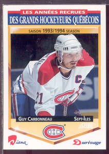 1993-94 Score Durivage Bread #   9 - Guy Carbonneau - Montreal Canadiens