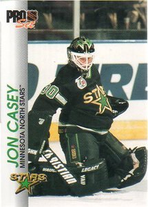 1992-93 Pro Set # 82 - Jon Casey - Dallas Stars