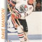 1992-93 Pro Set # 55 - Dave Manson - Edmonton Oilers