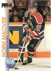1992-93 Pro Set # 50 - Norm Maciver - Edmonton Oilers