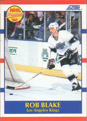 1990-91 Score # 421 - Rob Blake RC - Los Angeles Kings