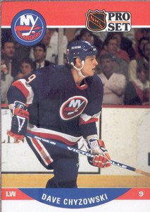 1990-91 Pro Set # 483 - Dave Chyzowski RC - New York Islanders