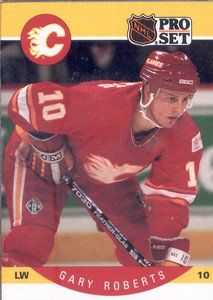 1990-91 Pro Set # 45 - Gary Roberts - Calgary Flames