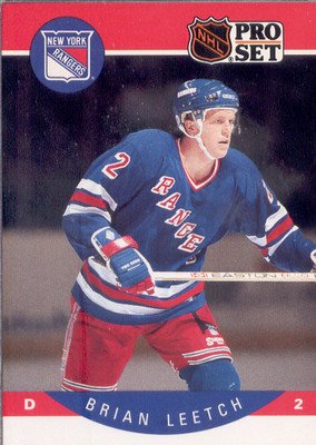 1990-91 Pro Set # 201 - Brian Leetch - New York Rangers