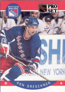 1990-91 Pro Set # 197 - Ron Greschner - New York Rangers