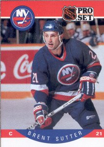1990-91 Pro Set # 191 - Brent Sutter - New York Islanders