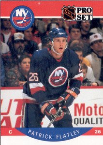 1990-91 Pro Set # 182 - Patrick Flatley - New York Islanders