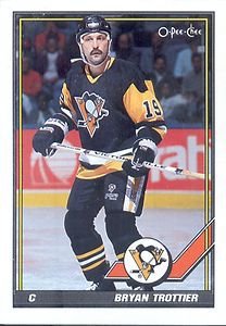 1991-92 O-Pee-Chee #472 - Bryan Trottier - Pittsburgh Penguins