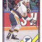1991-92 O-Pee-Chee #222 - Jeff Brown - St Louis Blues