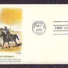 Texas Windmill, Cowboy on Horse, Western, First Issue USA