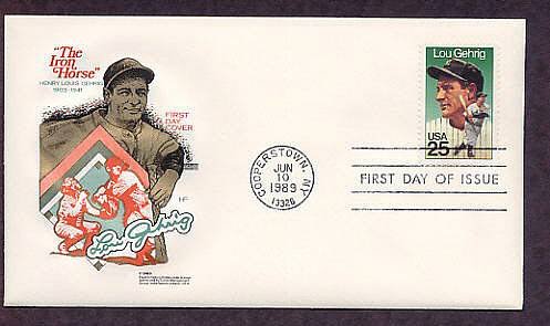 Baseball, Lou Gehrig, New York Yankees, HF First Issue USA