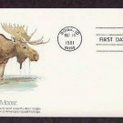 Majestic Moose in Water, Animal, First Issue USA