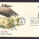 Louisiana State Bird, Pelican, Flower Magnolia, FW First Issue USA