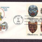 Tribal American Indian Masks, Folk Art, HF First Issue USA