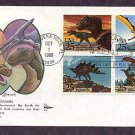 Dinosaurs, Tyrannosaurus, Pteranodon, Stegosaurus, First Issue Gill Craft FDC USA