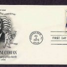 Honoring George M. Cohan, Broadway Songwriter, First Issue Artcraft USA