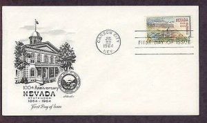 100th Anniversary Nevada Statehood, Carson City, First Issue USA