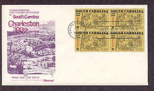 South Carolina, 300th Anniversary of the State's First Permanent European Settlement, First Issue