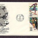 Olympics 1984, Cross Country Skiing, Ice Hockey, Ice Dancing, Alpine Skiing, First Issue USA