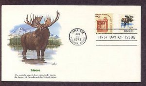 Moose, Wildlife that Shares the Border Between Canada and the USA First Issue