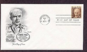 Honoring World War II Journalist Ernie Pyle, First issue USA