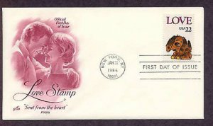 Love Postage Stamp, Puppy, 1986 USPS USA