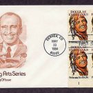 Honoring Douglas Fairbanks, Plate Block, First Issue FDC USA Honoring Douglas Fairbanks, Plate Block, First Issue FDC USA