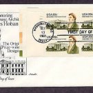 Honoring White House Architect James Hoban, Plate Block FDC First Issue USA