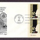 50th Anniversary of the Founding of the National Archives, Plate Block First Issue FDC USA 50th Anniversary of the Founding of the National Archives, Plate Block First Issue FDC USA